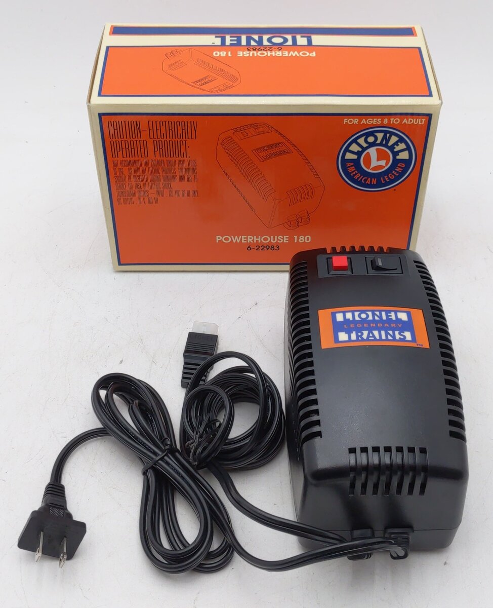 Lionel 6-22983 O 180 Watt Powerhouse Power Supply LN/Box