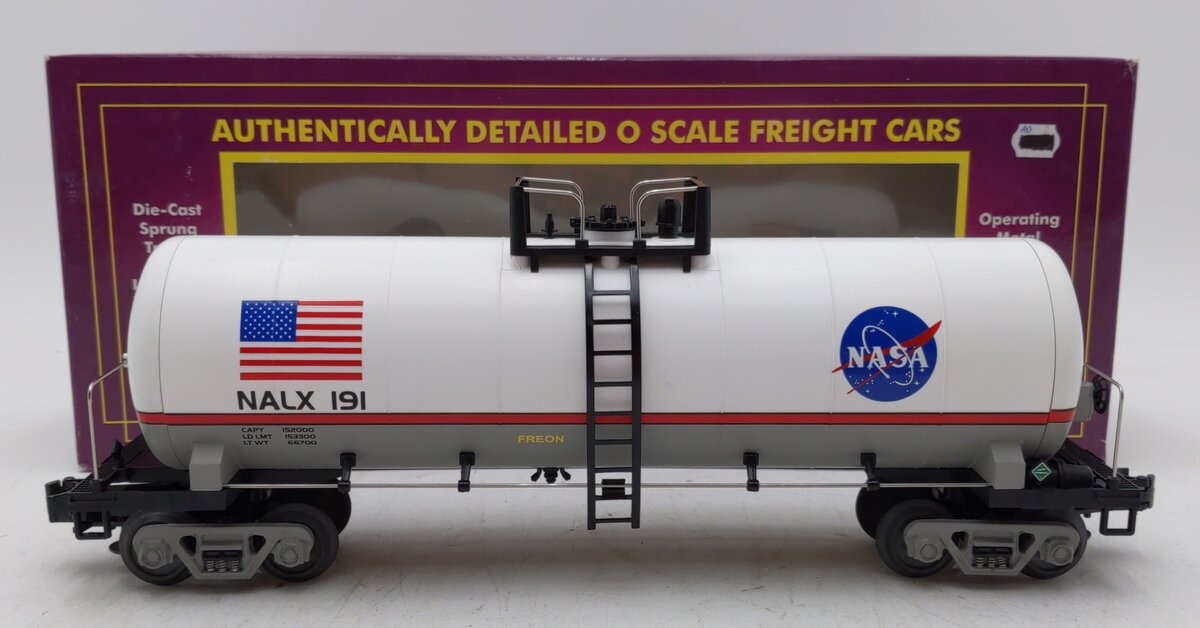 MTH 20-96020 O NASA Unibody Single Dome Tank Car #191 LN/Box