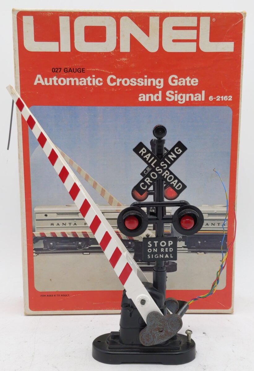 Lionel 6-2162 O Gauge Automatic Crossing Gate & Signal VG/Box