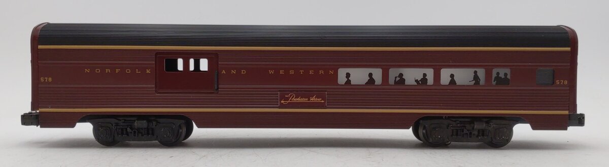 Lionel 6-9563 O Gauge Norfolk & Western Aluminum Combo Car #578 EX/Box