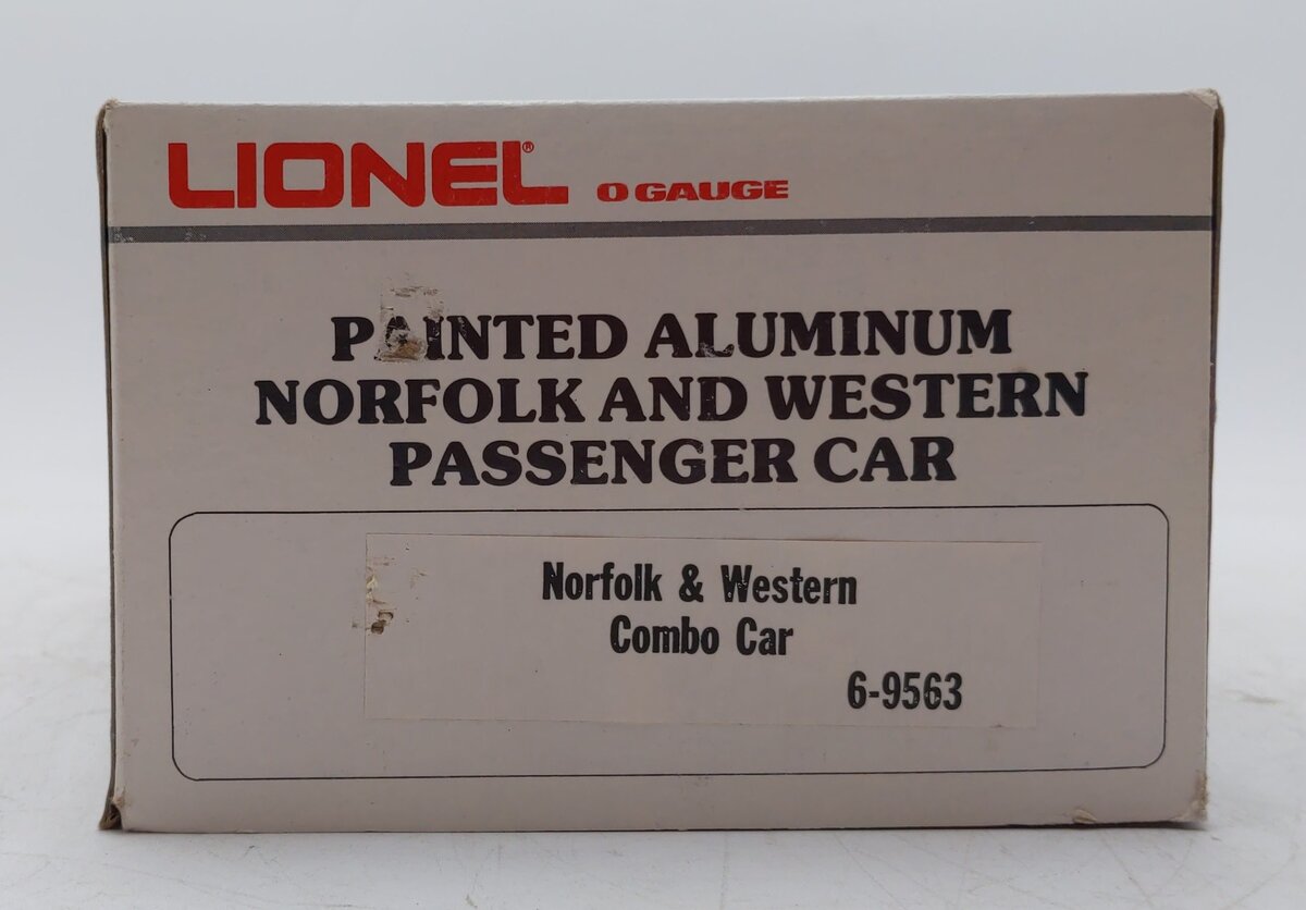 Lionel 6-9563 O Gauge Norfolk & Western Aluminum Combo Car #578 EX/Box