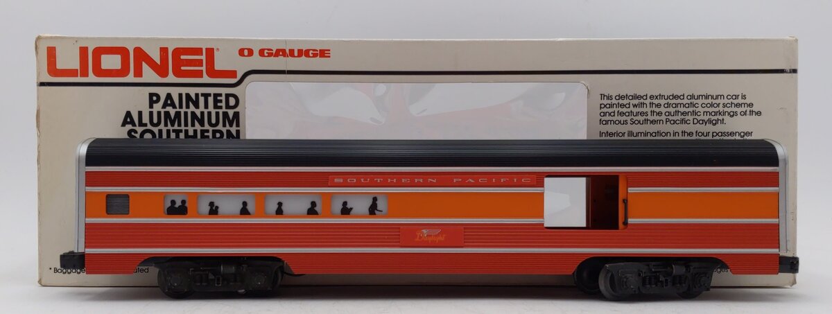 Lionel 6-9590 O Gauge Southern Pacific Daylight Illuminated Aluminum Combo Car LN/Box