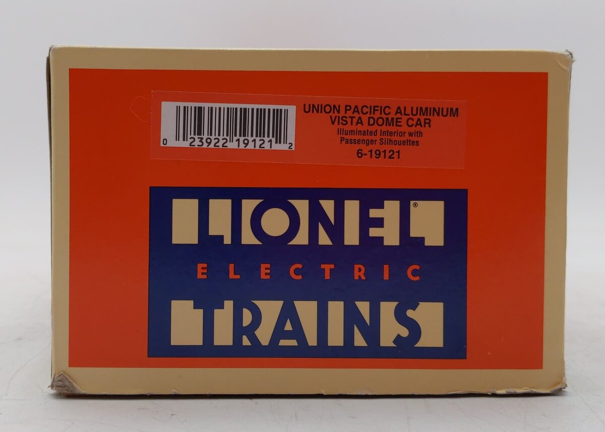 Lionel 6-19121 O Gauge Union Pacific Aluminum Vista Dome Passenger Car LN/Box