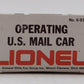 Lionel 6-9301 O Gauge US Mail Operating Boxcar #9301 LN/Box