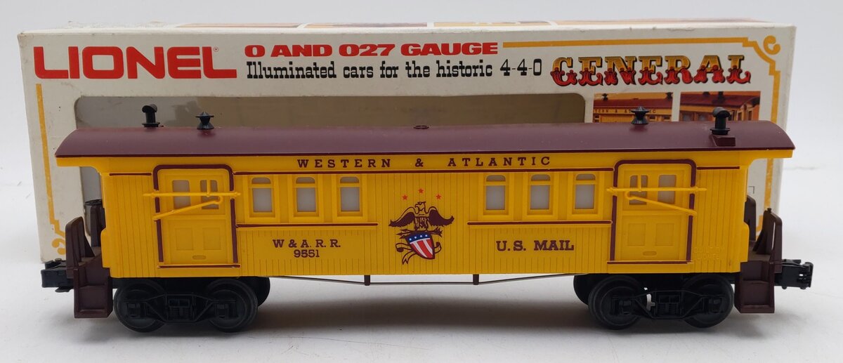 Lionel 6-9551 O Gauge W&ARR US Mail/Baggage Car #9551 LN/Box