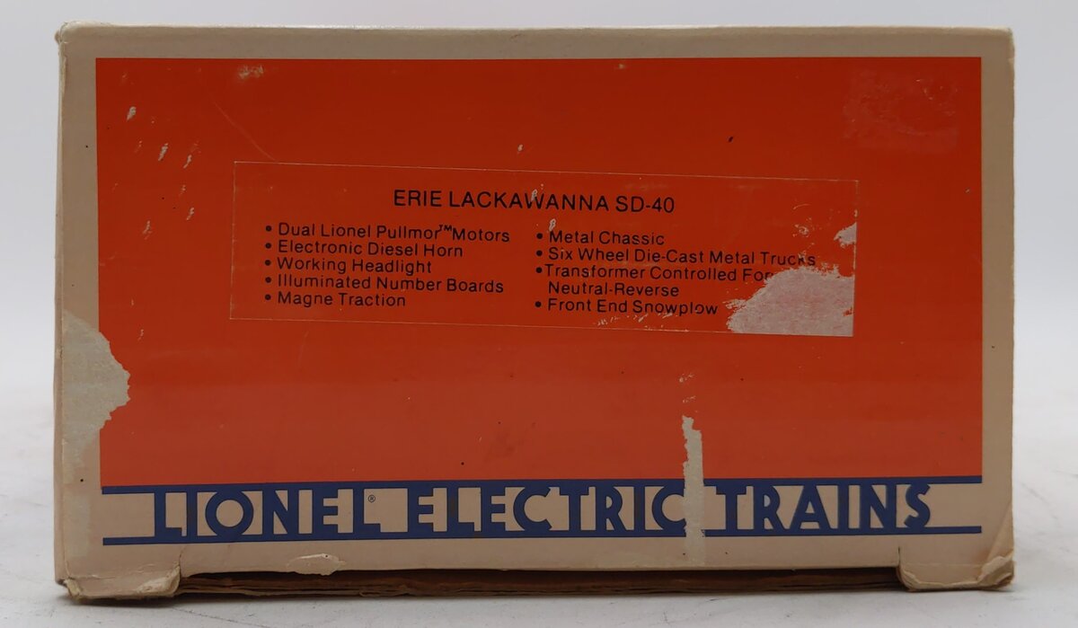 Lionel 6-8458 O Gauge Erie Lackawanna SD-40 Diesel Locomotive #8458 EX/Box
