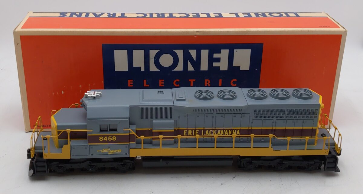 Lionel 6-8458 O Gauge Erie Lackawanna SD-40 Diesel Locomotive #8458 EX/Box