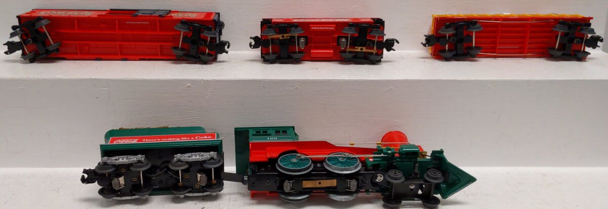 Lionel 6-30166 O Gauge Coca-Cola 125th Anniversary Vintage Steam Train Set EX/Box