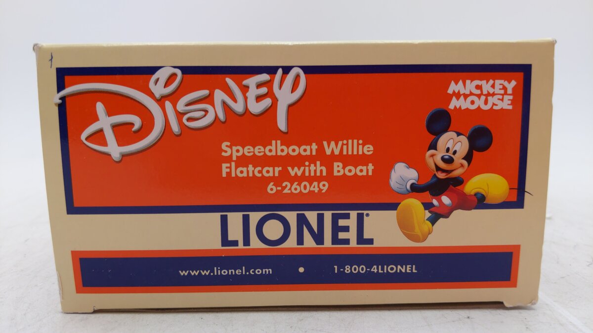 Lionel 6-26049 2005 LCCA Disney Flat w/Mississippi River Patrol Boat LN/Box