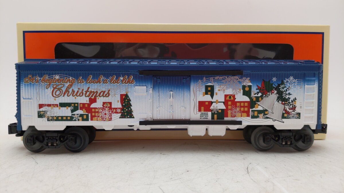 Lionel 6-29302 O Gauge Christmas Music Wood-Sided Reefer LN/Box