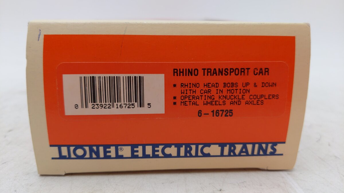 Lionel 6-16725 O Gauge Operating Rhino Car