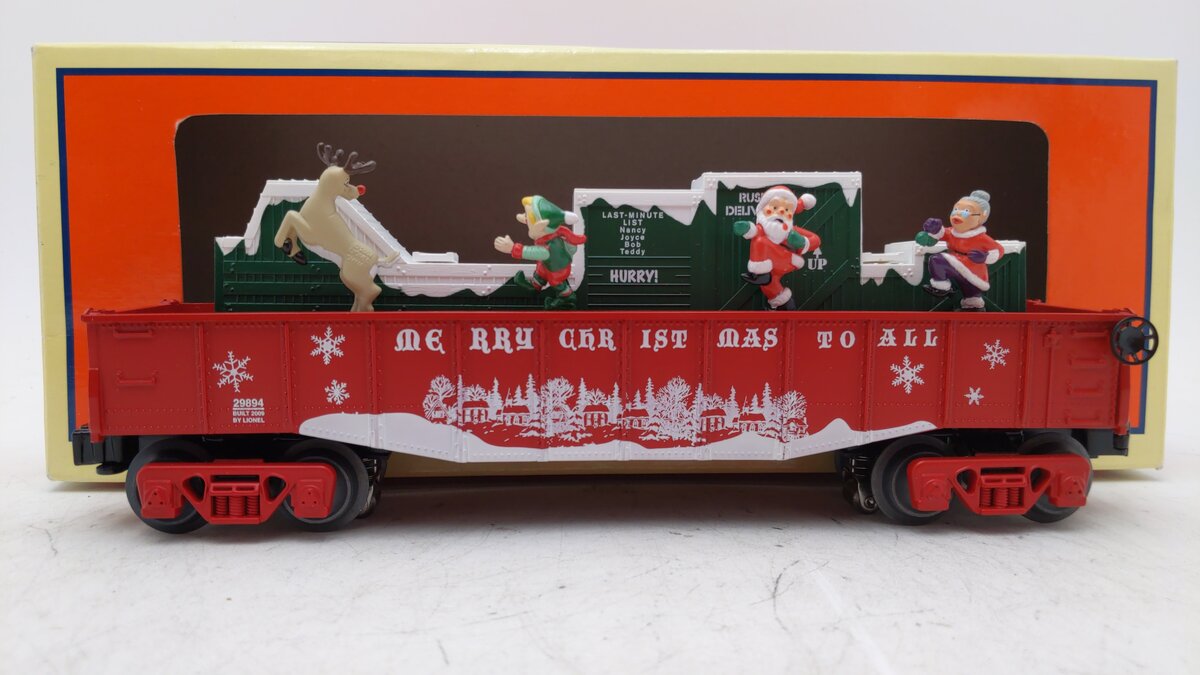 Lionel 6-29894 O Christmas Chase Gondola LN/Box