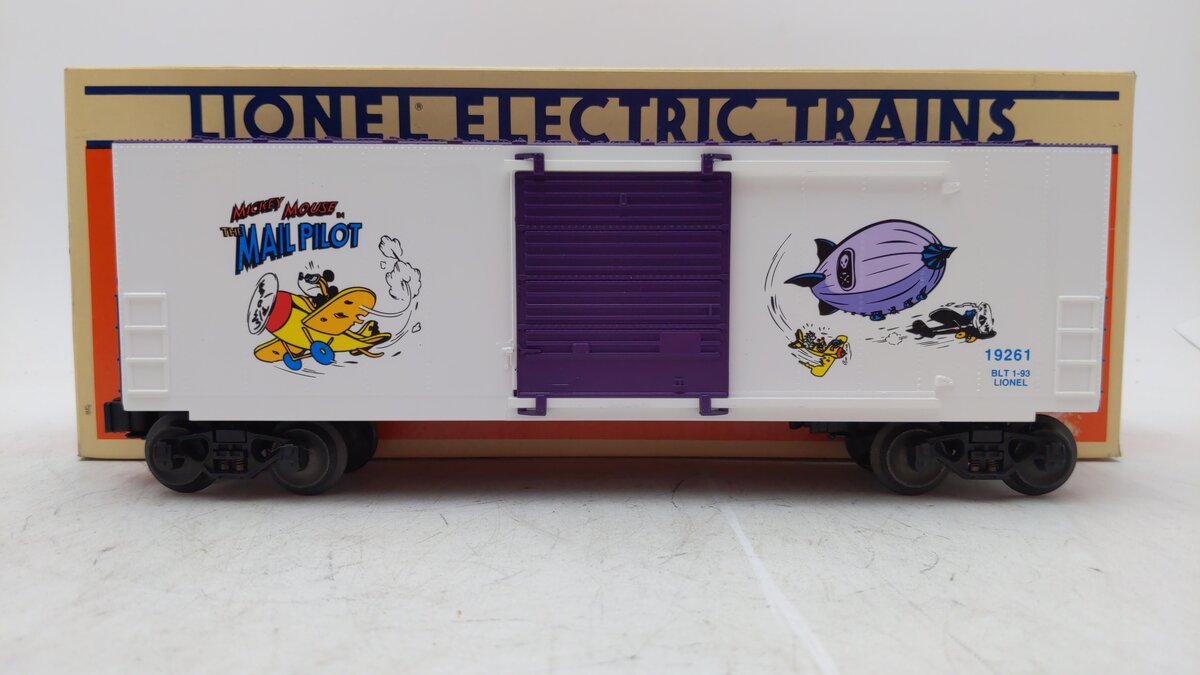 Lionel 6-19261 O Gauge Disney Perils of Mickey Hi-Cube Boxcar LN/Box