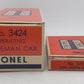 Lionel 3424 Vintage O Wabash Operating Brakeman Car w/Tell-Tale Signals EX/Box