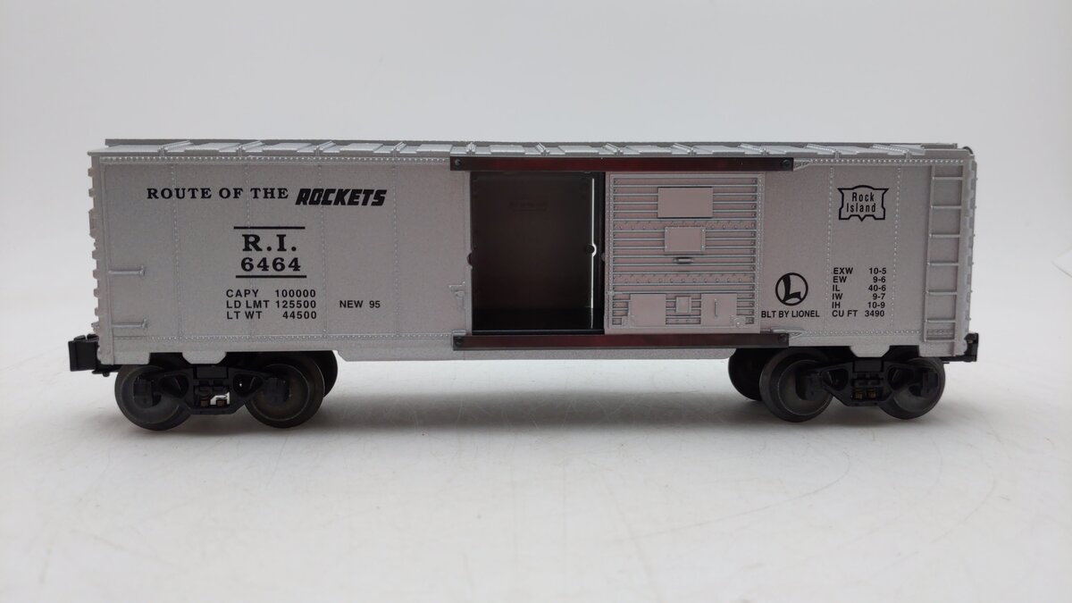Lionel 6-19269 O Gauge Rock Island "Route Of The Rockets" Boxcar #6464-75
