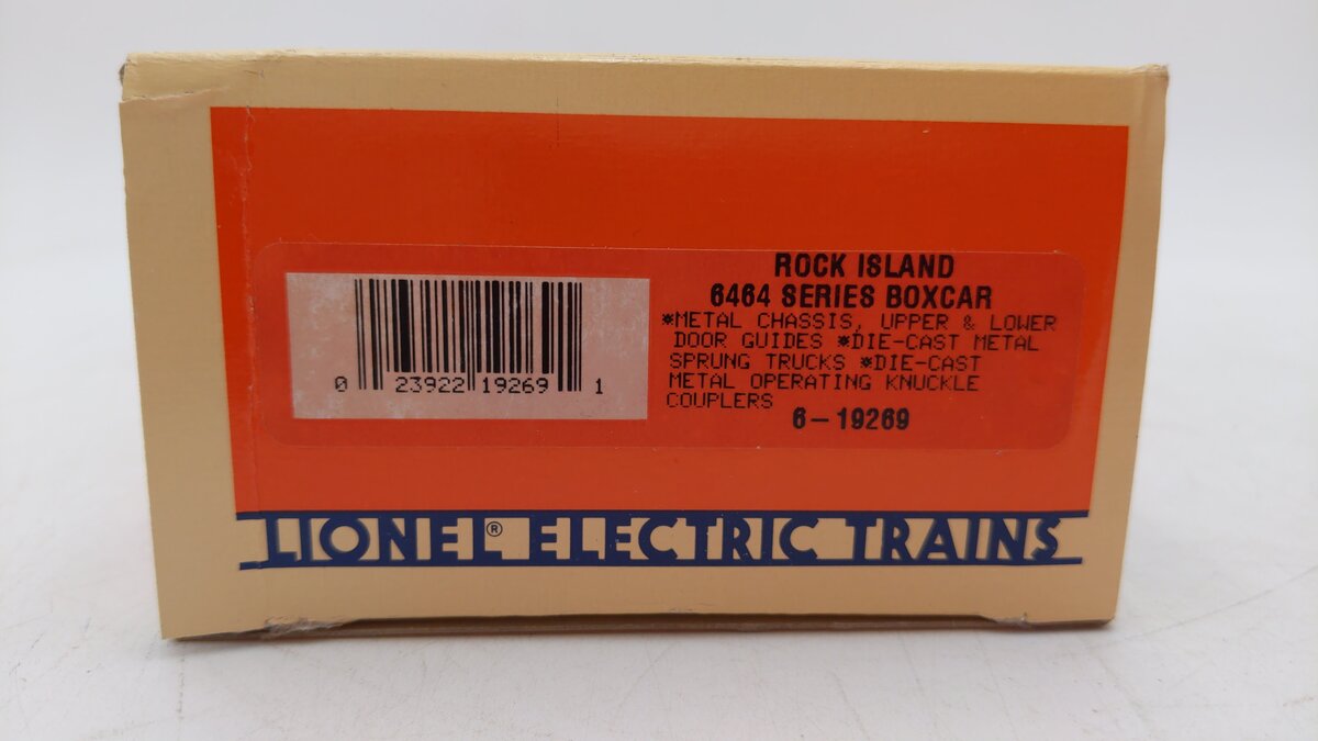 Lionel 6-19269 O Gauge Rock Island "Route Of The Rockets" Boxcar #6464-75