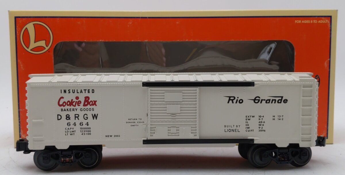 Lionel 6-39244 O Gauge Denver & Rio Grande Boxcar #6464 LN/Box
