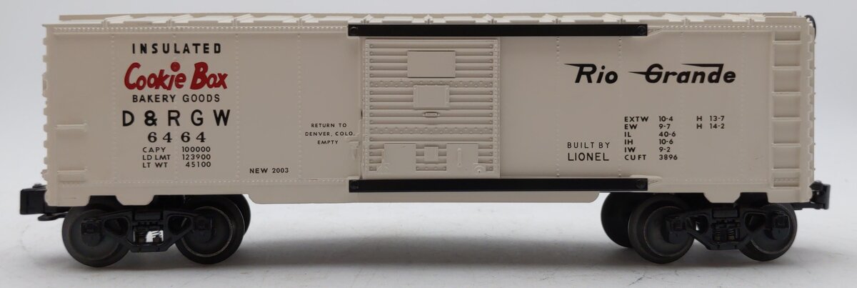 Lionel 6-39244 O Gauge Denver & Rio Grande Boxcar #6464 LN/Box