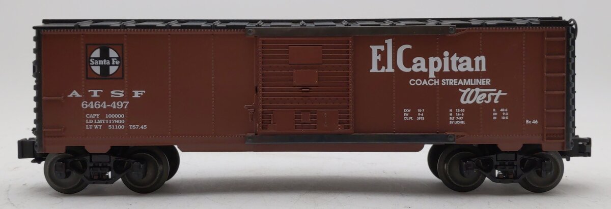 Lionel 6-29202 O Gauge ATSF Boxcar #6464-497 LN/Box