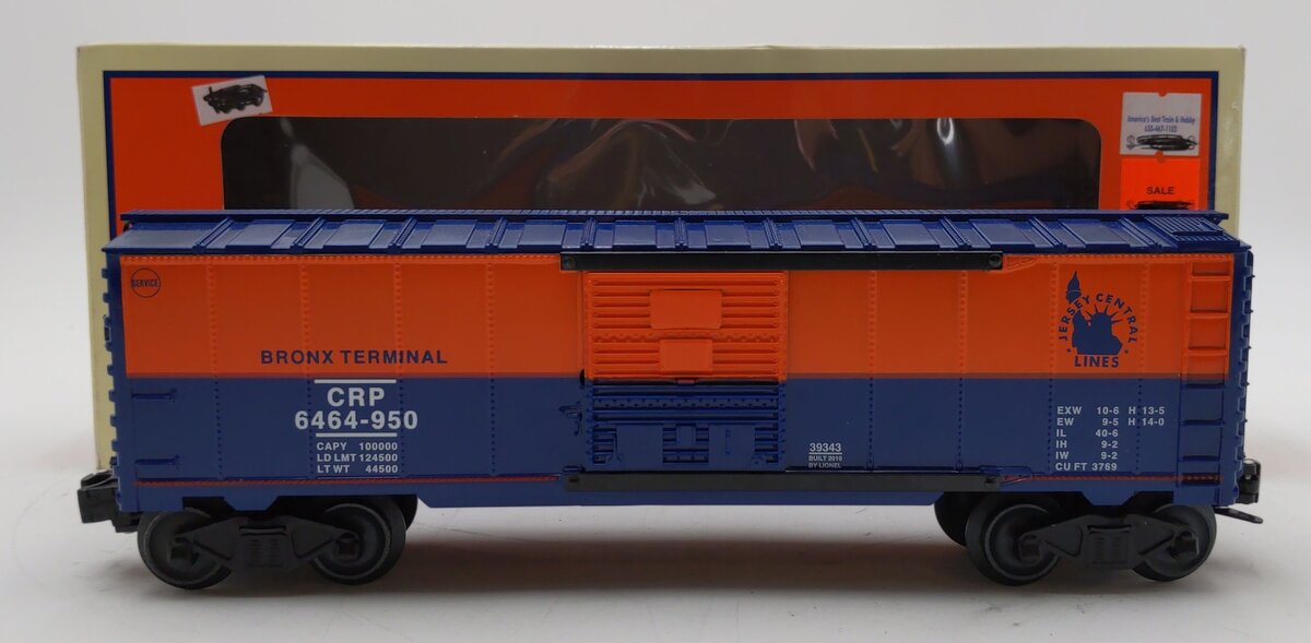 Lionel 6-39343 O Gauge Jersey Central Boxcar #6464-950