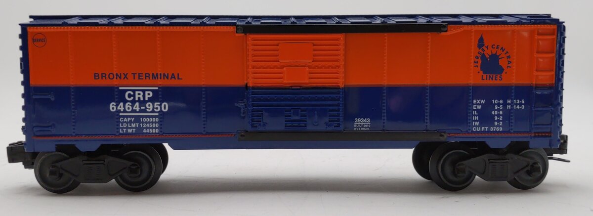 Lionel 6-39343 O Gauge Jersey Central Boxcar #6464-950