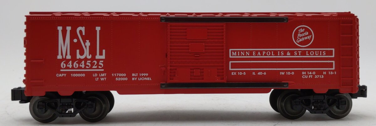 Lionel 6-29237 O Gauge Minneapolis & St. Louis Boxcar #6464525 LN/Box