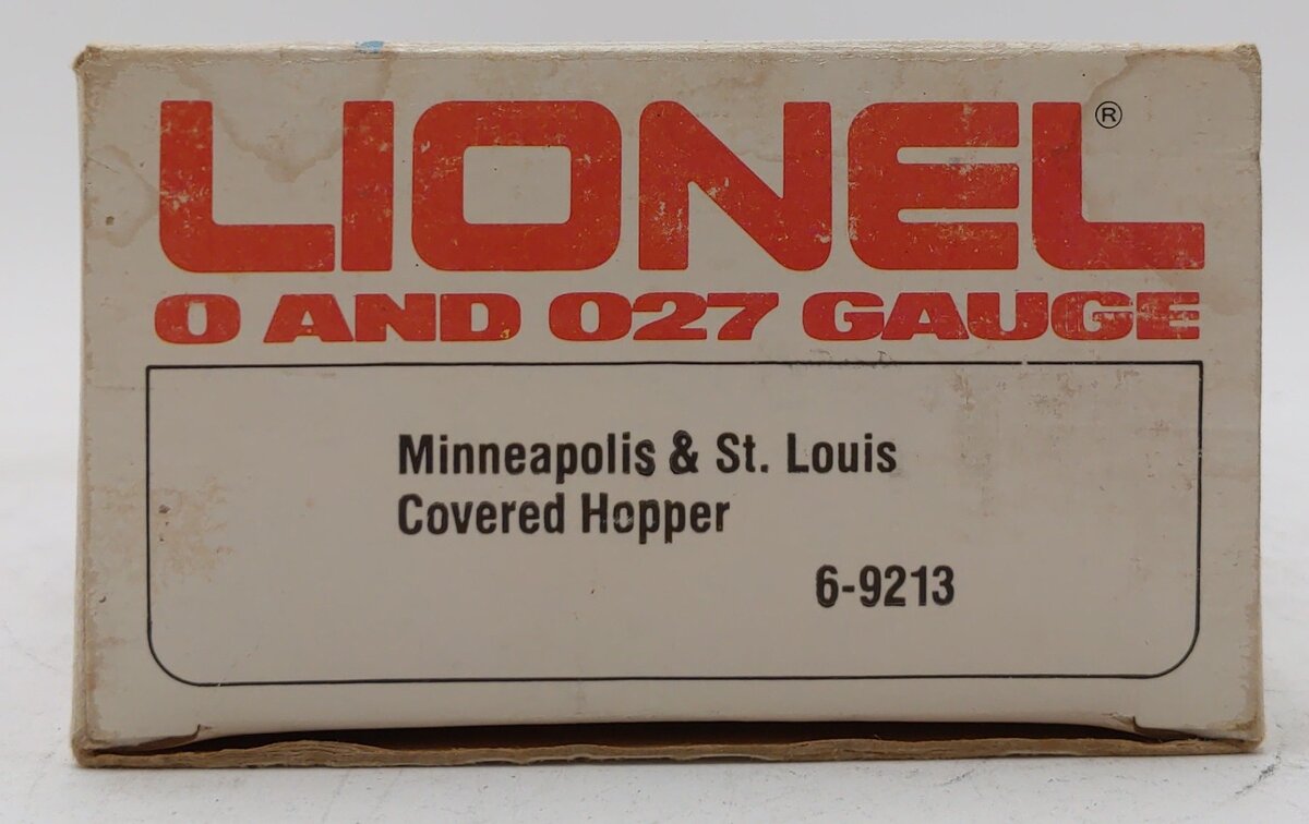 Lionel 6-9213 O Gauge Minneapolis and St. Louis Covered Quad Hopper EX/Box
