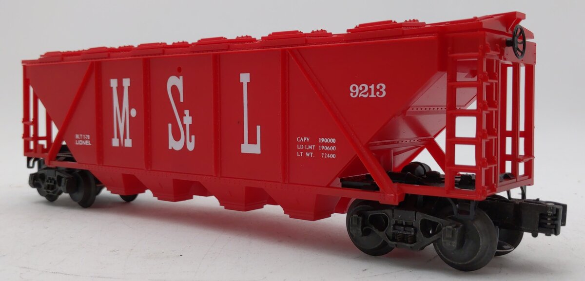 Lionel 6-9213 O Gauge Minneapolis and St. Louis Covered Quad Hopper EX/Box
