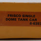 Lionel 6-6357 O Gauge Frisco Single Dome Tank Car #6357 LN/Box