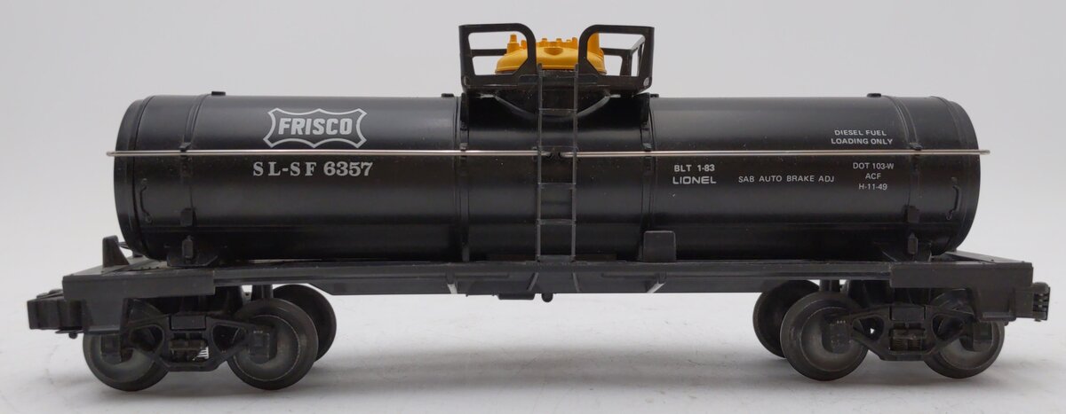 Lionel 6-6357 O Gauge Frisco Single Dome Tank Car #6357 LN/Box