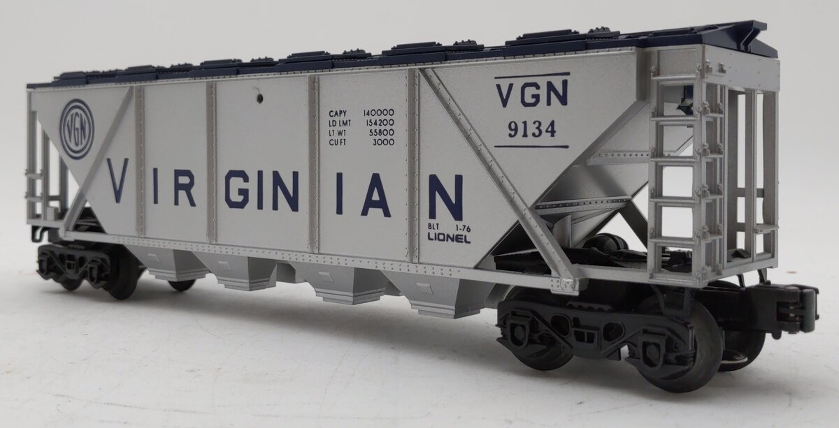 Lionel 6-9134 O Gauge Virginian 4-Bay Covered Hopper