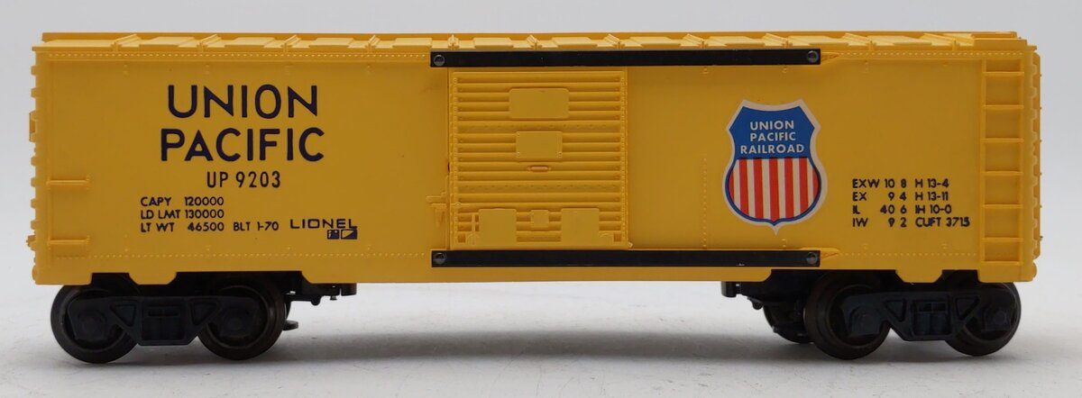 Lionel 6-9203 O Gauge Union Pacific Boxcar #9203 VG/Box