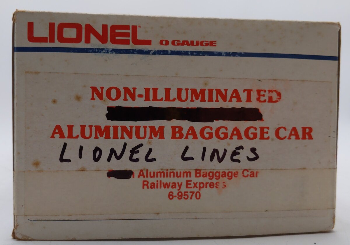 Lionel 6-9570 O Gauge Pennsylvania Railway Express Aluminum Baggage Car EX/Box