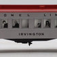 Lionel 6-39029 O Gauge Lionel Lines "Irvington" Madison Coach Car  #2625 EX/Box