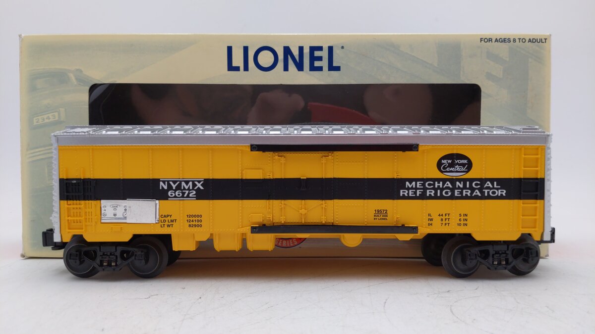 Lionel 6-19572 O Gauge Archive Collection PWC New York Central Reefer #6672
