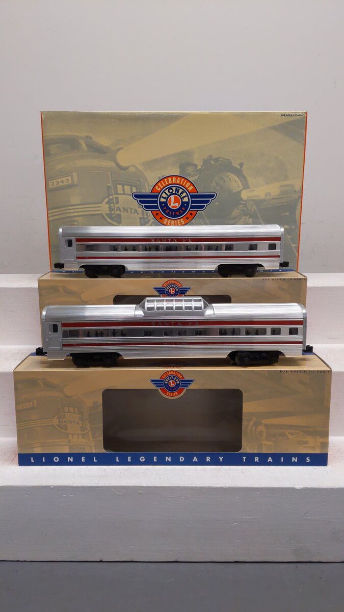 Lionel 6-25446 O Santa Fe Super Chief Passenger Cars (Pack of 2) NIB