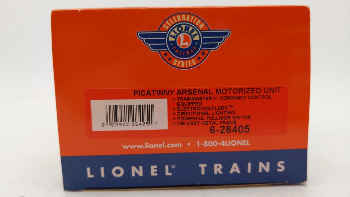 Lionel 6-28405 O Gauge PWC Picatinny Arsenal Motorized Unit w/ TMCC #42 NIB