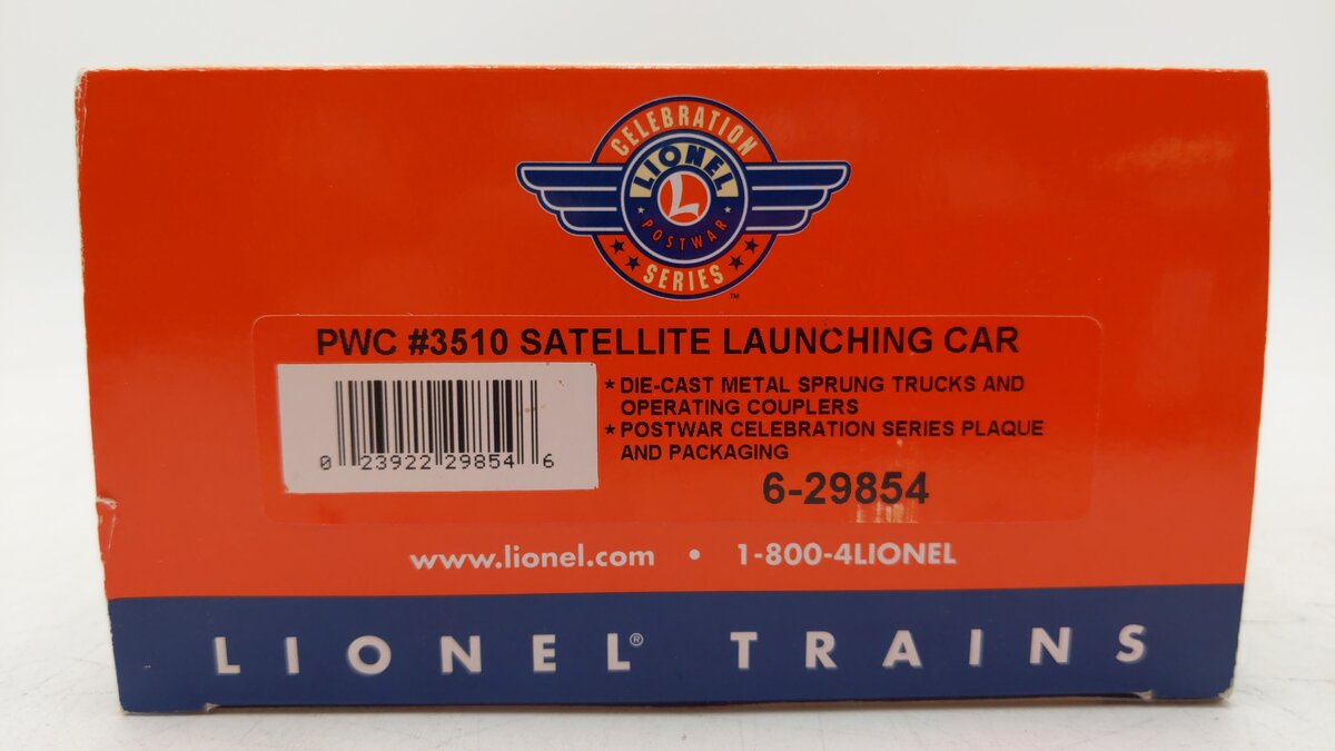 Lionel 6-29854 O Postwar Celebration Series Operating Satellite Car #3510