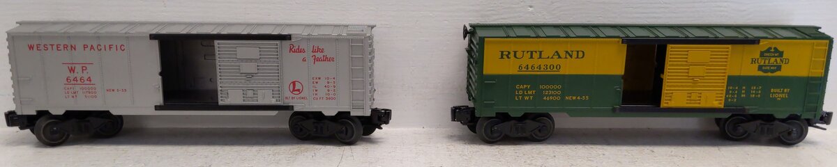 Lionel 6-39290 O PWC 2-Car Variation Boxcar Set #6464 LN/Box