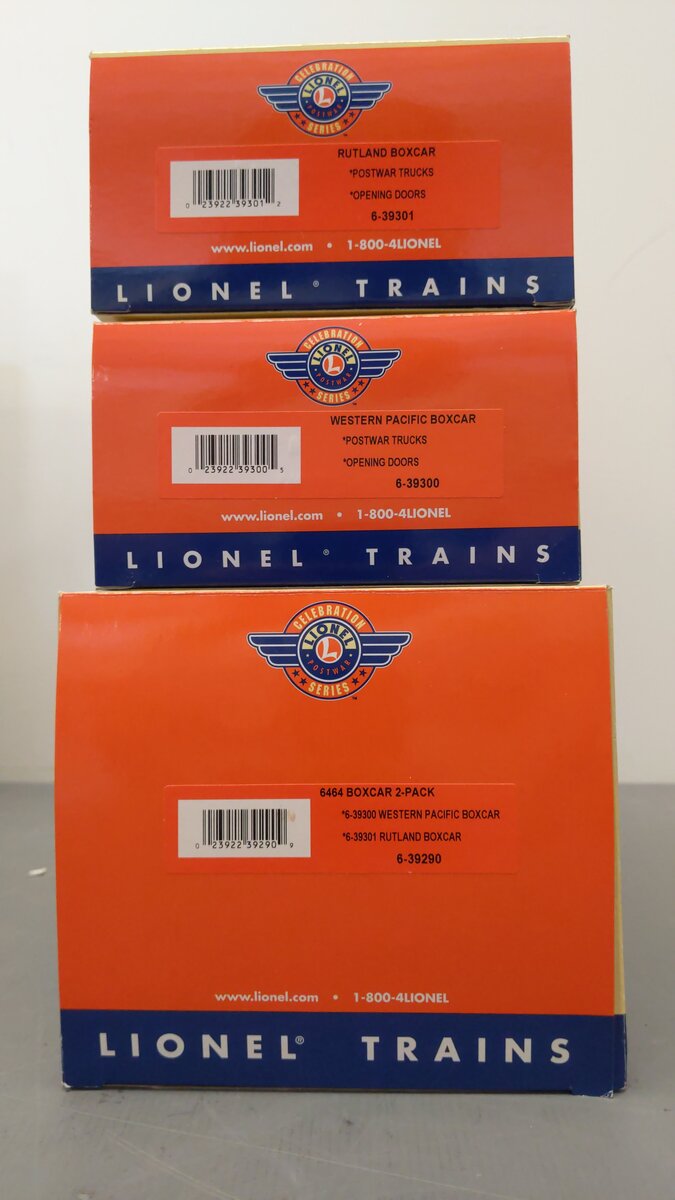 Lionel 6-39290 O PWC 2-Car Variation Boxcar Set #6464 LN/Box