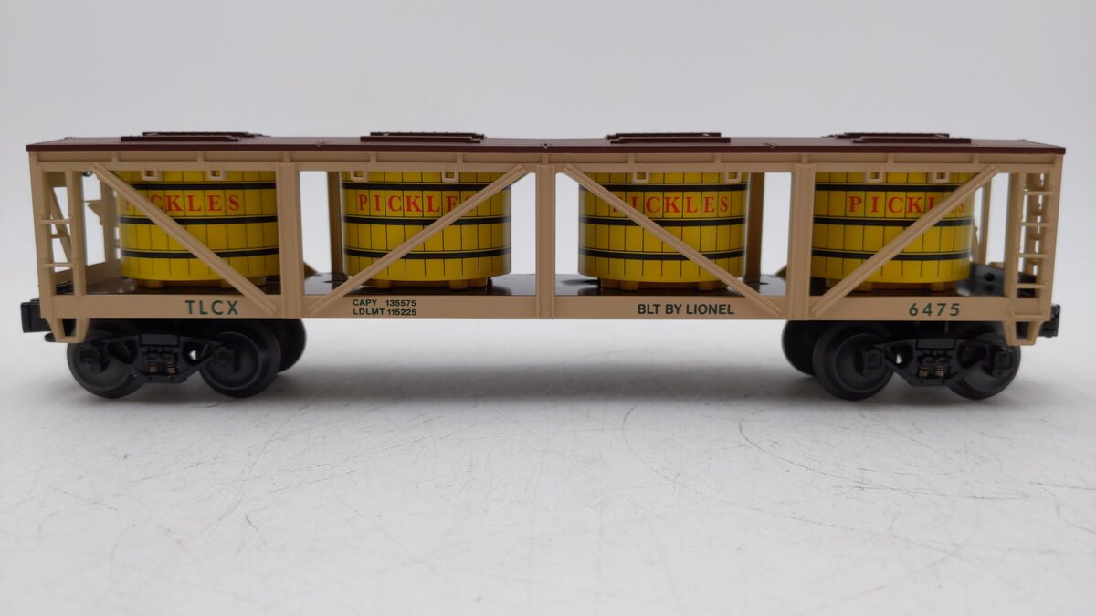 Lionel 6-39478 O Gauge Pickles Vat Car #6475 PWC