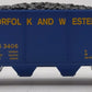 Lionel 6-81435 O Gauge Norfolk & Western Heritage Quad Hopper w/ Coal Load #3406