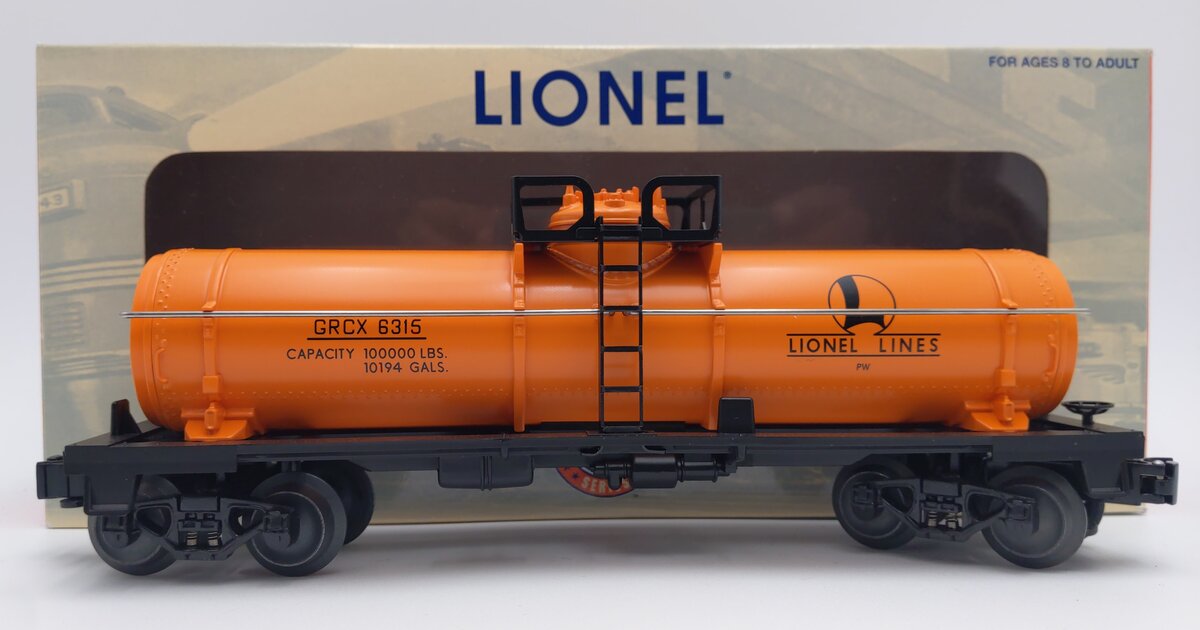 Lionel 6-29601 PWC 6315-60 Lionel Lines Single Dome Tank Car LN/Box