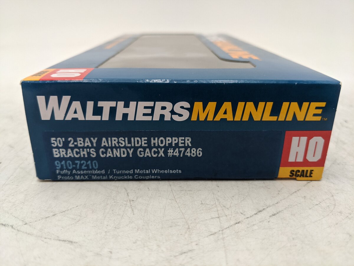 Walthers 910-7210 HO Brach's Candy GACX 50' 2-Bay Airslide Covered Hopper #47486