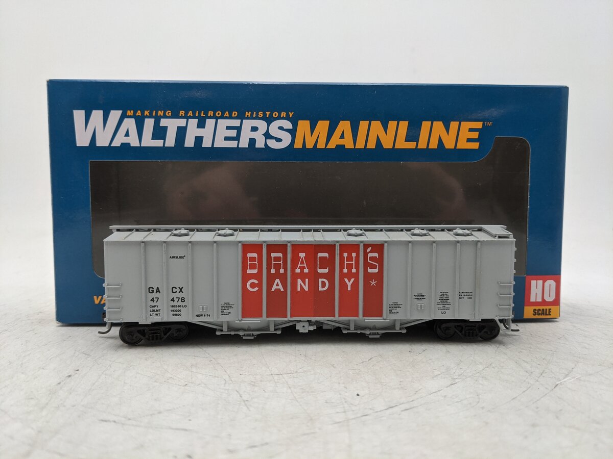Walthers 910-7210 HO Brach's Candy GACX 50' 2-Bay Airslide Covered Hopper #47486