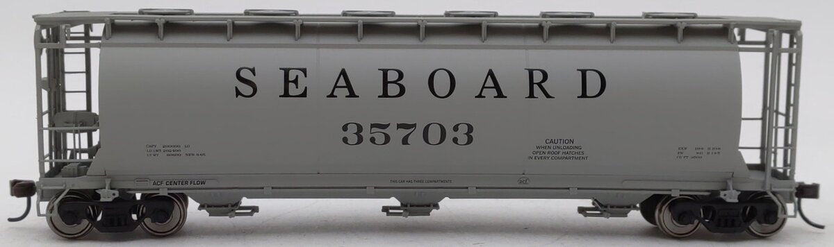 Atlas 1943-1 HO Scale Seaboard ACF 3 Bay Cylindrical Hopper #35703 LN/Box