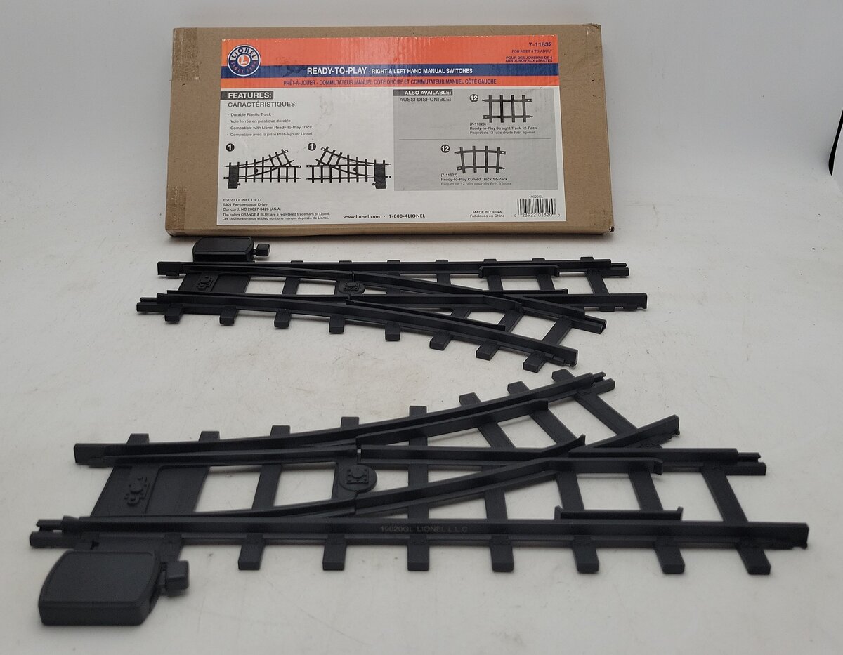 Lionel 7-11832 G Left & Right Interchange Track Pack Ready To Play NIB