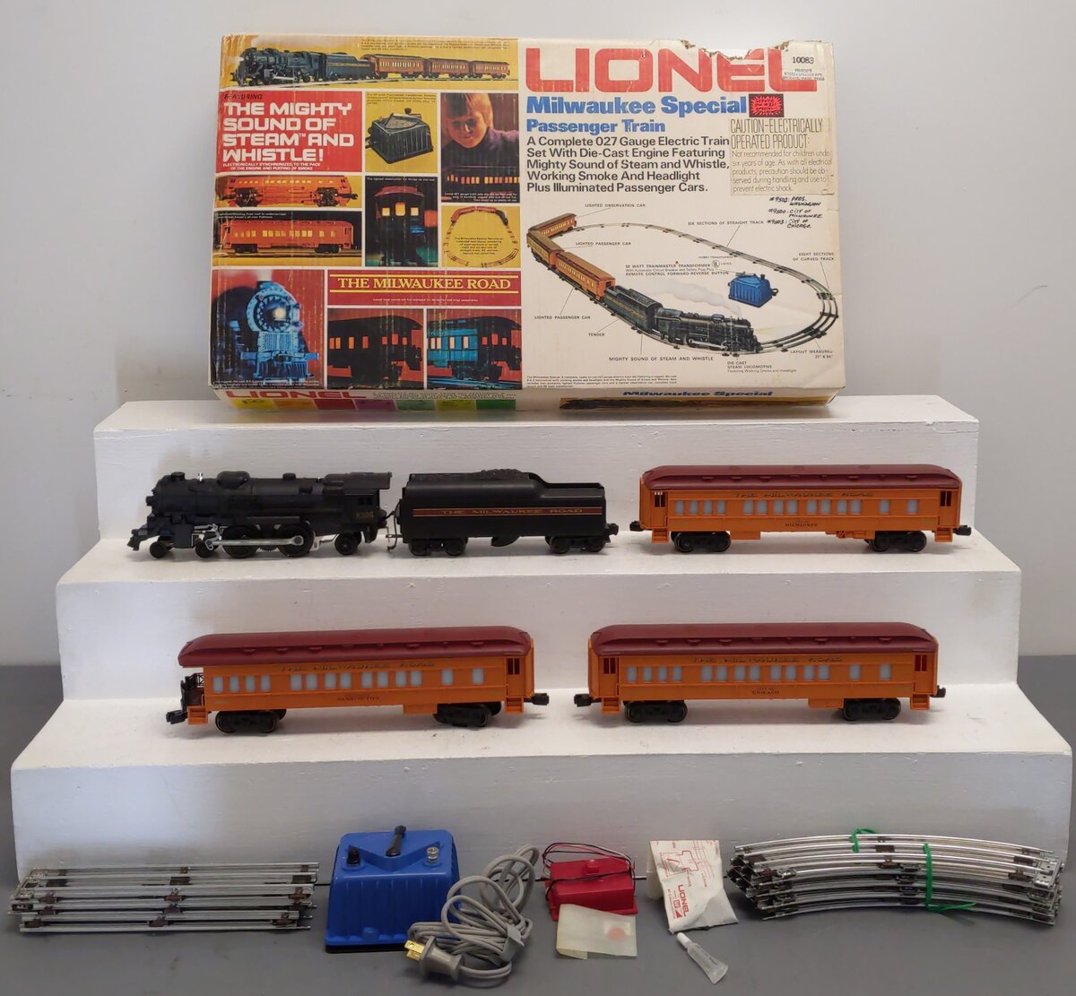 Lionel 6-1387 O Gauge Milwaukee Road Passenger Train Set EX/Box