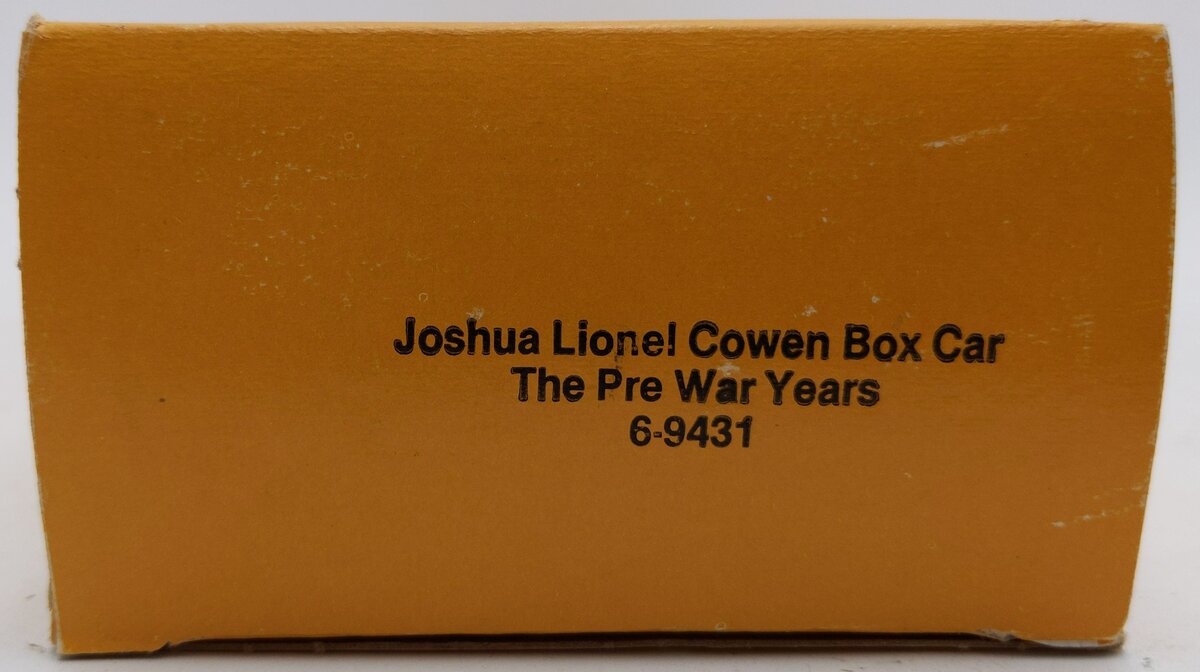 Lionel 6-9431 O Gauge Joshua Lionel Cowen The Prewar Years Boxcar LN/Box