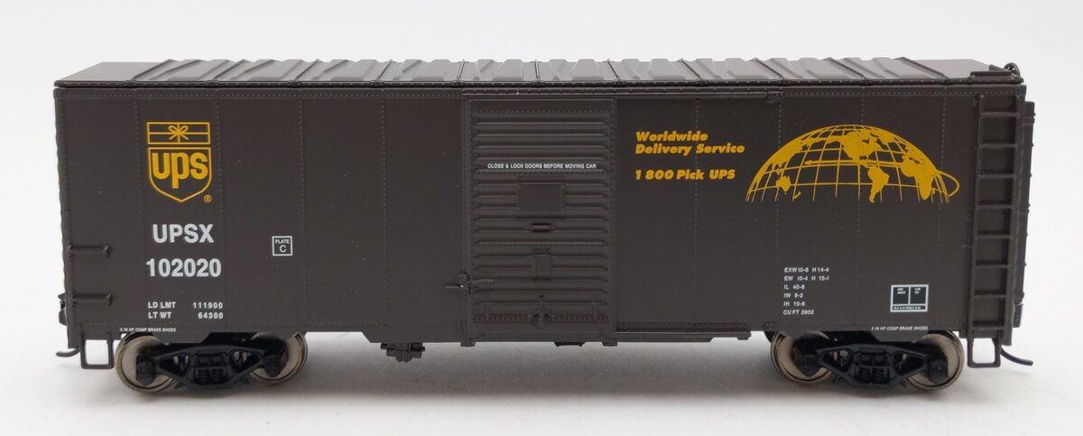 Walthers 910-1175 HO Scale UPS AAR Modernized 1948 Boxcar #102020
